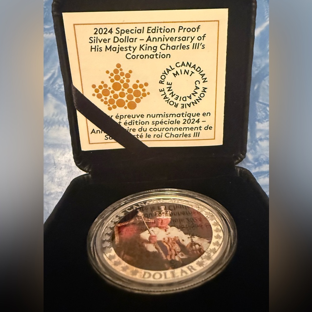 2024 Royal Canadian Mint King Charles III’s Coronation Silver Proof Coin
